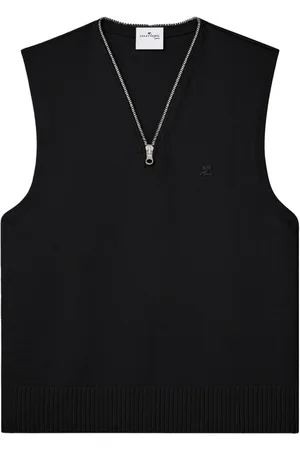 Courrèges V-neck sleeveless sweater