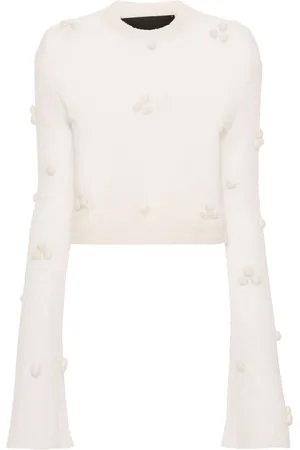 ROTATE Appliqué-detail sweater