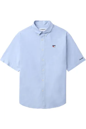 Chocoolate Logo-embroidered cotton shirt
