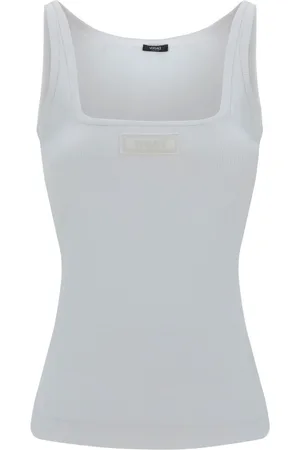 VERSACE 90s Logo ribbed tank top