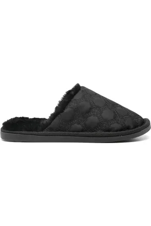 V°73 Logo-embroidered slippers
