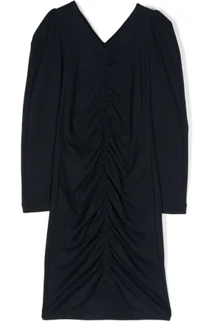 MONNALISA Ruched V-neck midi dress