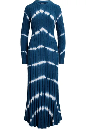 Ralph Lauren Cable-knit cotton maxi dress