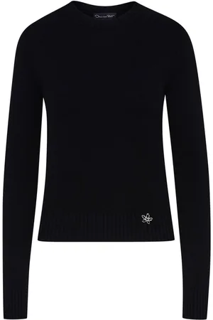 Oscar de la Renta O Flower cashmere jumper