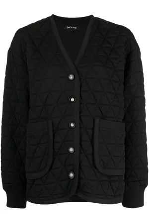tout a coup V-neck quilted bomber jacket