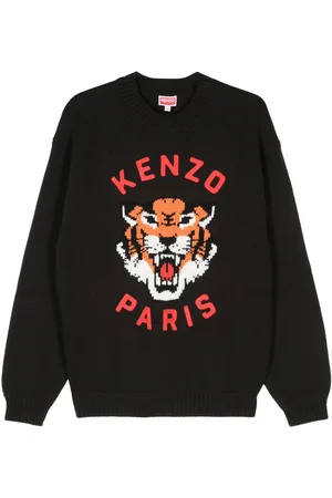 Kenzo Lucky Tiger-intarsia sweater