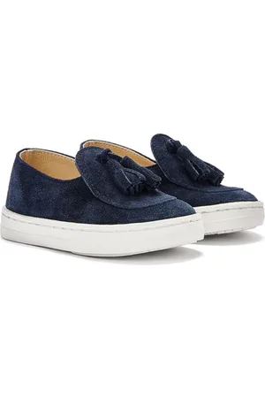 Babywalker Tassel-detail suede loafers