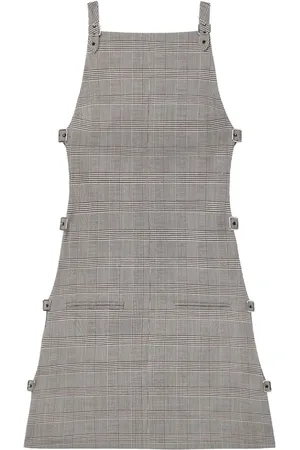 Courrèges Prince of Wales multi-strap mini dress