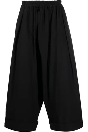 TOOGOOD Cropped wide-leg cotton trousers