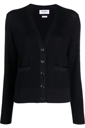Thom Browne V-neck virgin wool cardigan