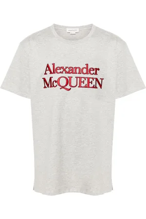 Alexander McQueen Logo-embroidered T-shirt