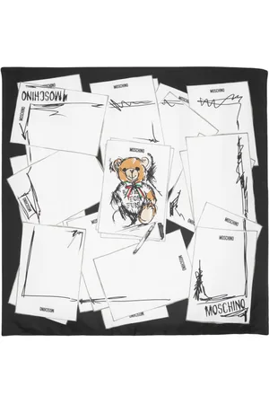 Moschino Teddy Bear-print scarf