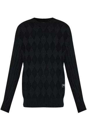 Balmain Logo-patch wool jumper