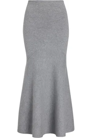 Patou Wool peplum skirt