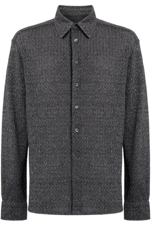 Missoni Metallic-threading ribbed shirt