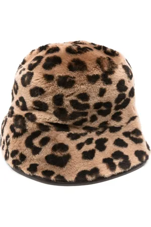 LISKA Leopard-print bucket hat