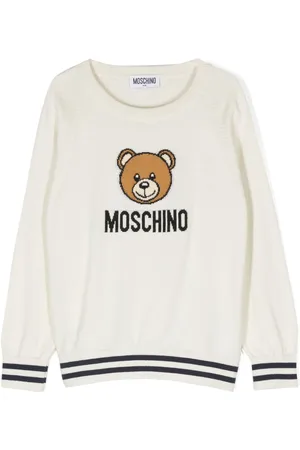 Moschino Intarsia-knit logo sweater