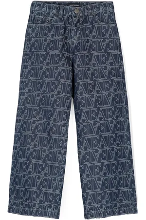 Emporio Armani Logo-embroidered jeans