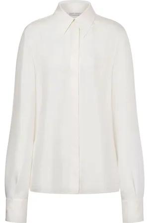 Alberta Ferretti Pointed-collar silk shirt