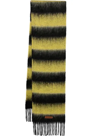 Marni Fringed colour-block scarf