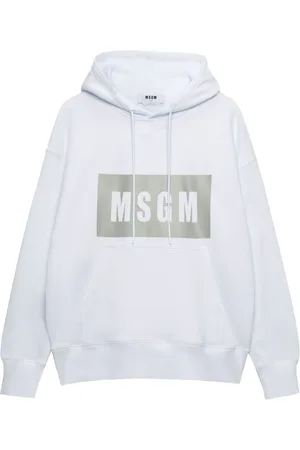 Msgm Logo-print cotton hoodie