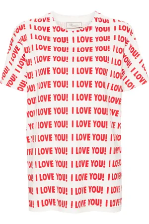 BLUMARINE Slogan-print T-shirt