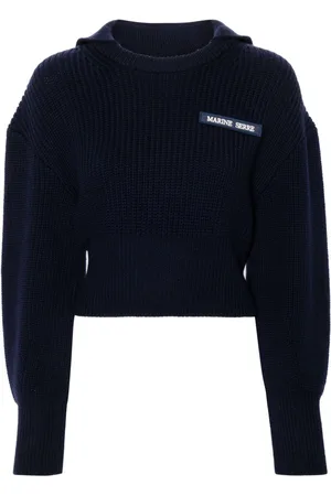 Marine Serre Sailor-collar sweater