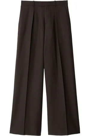 Burberry Pressed-crease wool tailored trousers