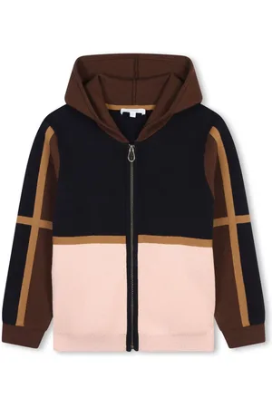 Chloé Colour-block hooded cardigan