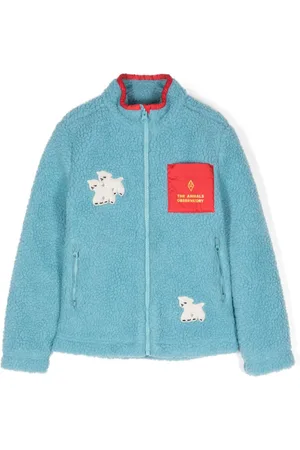 The Animals Observatory Shrew fleece zip-up jacket
