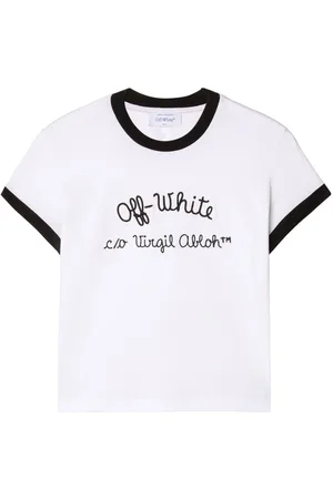 OFF-WHITE Logo-embroidered T-shirt