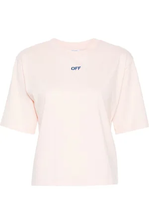 OFF-WHITE Arrows-embroidered cotton T-shirt