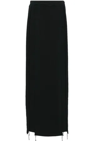 Vetements Embroidered jersey maxi skirt
