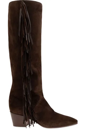Casadei Fringed suede boots