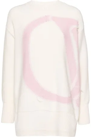 OFF-WHITE Intarsia-knit logo jumpers