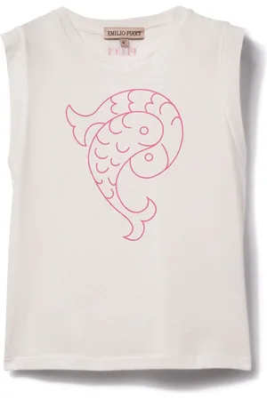 PUCCI Junior Pesci-print T-shirt