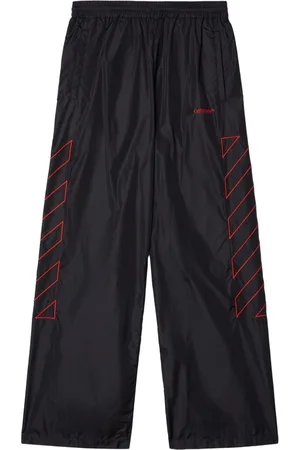 OFF-WHITE Diag-stripe embroidered track pants