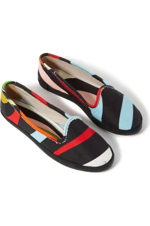 PUCCI Junior Iride-print ballerina shoes