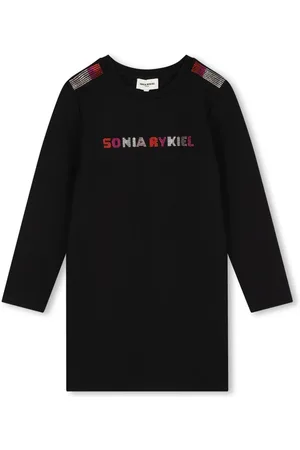 Sonia Rykiel Enfant Rhinestone-logo dress