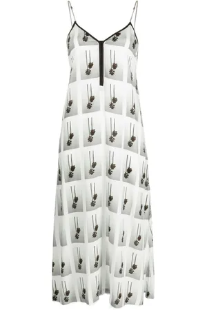 Palm Angels Palm-tree midi dress