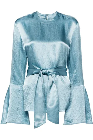 Nanushka Ilon belted blouse