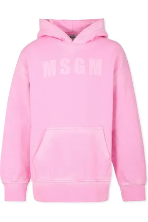 Msgm Logo-print cotton hoodie