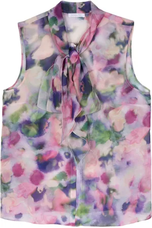 Patrizia Pepe Printed georgette blouse