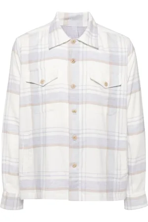 ELEVENTY Checked cotton shirt