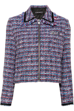 Karl Lagerfeld Bouclé cropped jacket