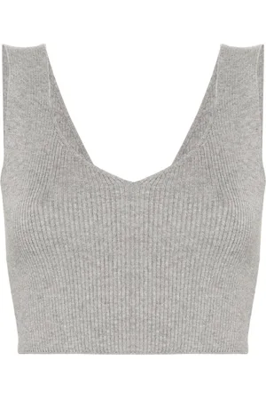 Twin-Set Ribbed crop top