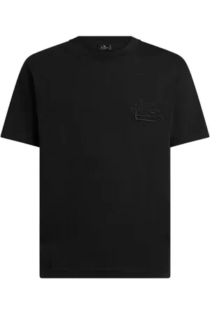 Etro Logo-embroidered cotton T-shirt