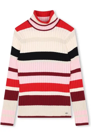 Sonia Rykiel Enfant Striped ribbed-knit jumper