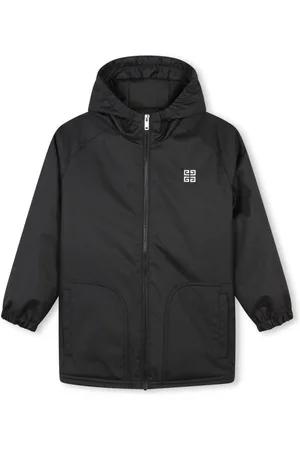 Givenchy Logo-embroidered hooded coat