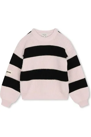 Sonia Rykiel Enfant Logo-patch striped jumper